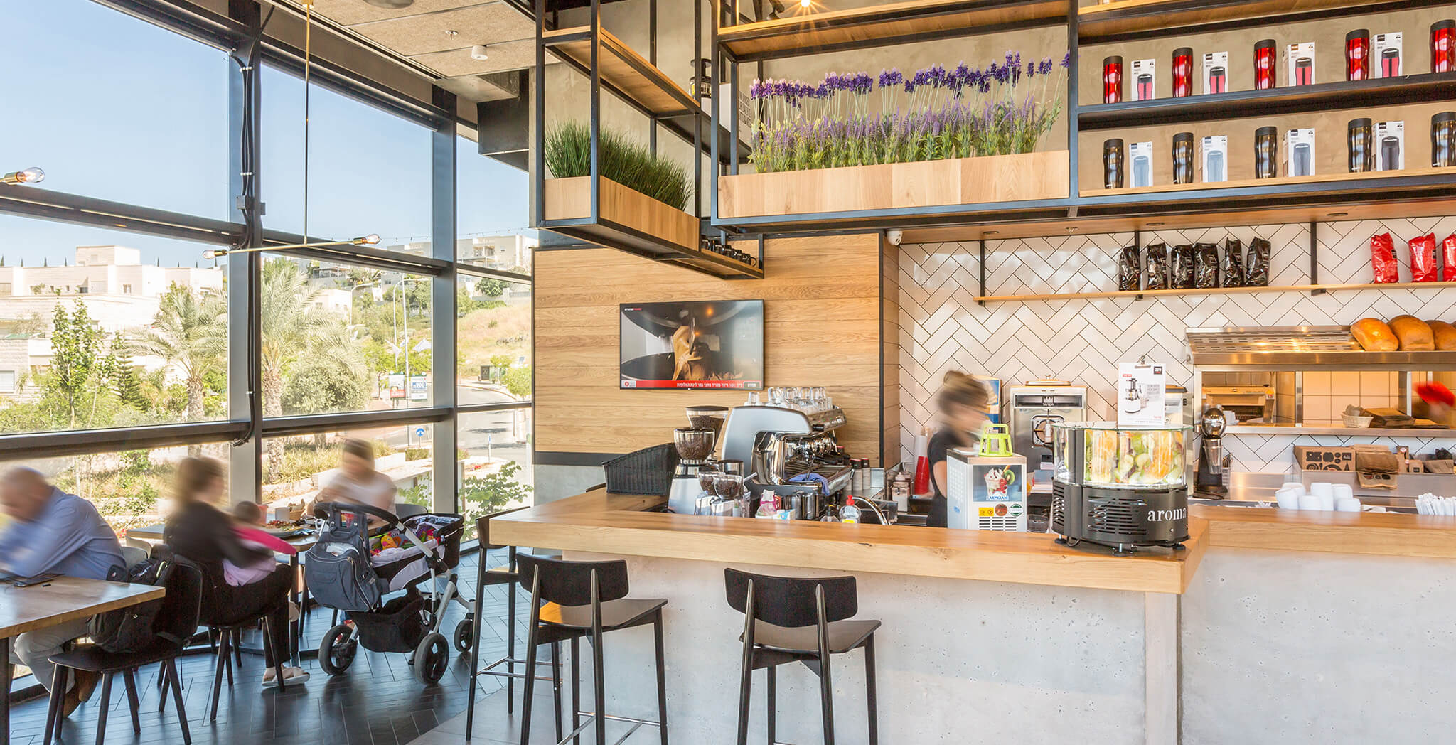 The counter area in the Moriah Center Modiin branch